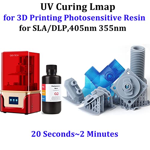 Uv Curing Light for Resin,Uv Resin Light Curing for Epoxy Crafts,Uv Resin Curing Light Box for LCD SLA Dlp 3D Resin Printer 405nm,Large Uv Light for