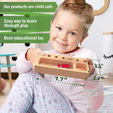 Panda Brothers Montessori Screwdriver Board Set - Wooden Montessori Toys for 4 Year Old Kids and Toddlers, Learning Sensory Bin Toys Preschool Panda Brothers