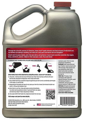 Evapo-Rust ER012 Super Safe – 128 oz., Non Toxic Rust Remover for Auto Parts, Hardware, Antiques | Rust Removers and Chemicals Evapo-Rust