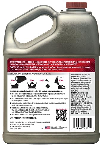 Evapo-Rust ER012 Super Safe – 128 oz., Non Toxic Rust Remover for Auto Parts, Hardware, Antiques | Rust Removers and Chemicals