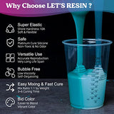 LET'S RESIN Super Elastic Silicone Mold Making Kit 10A,70.5oz Teal Color Mold Making Liquid Silicone Rubber, Ideal for Casting Resin Molds/Silicone LET'S RESIN