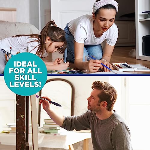 Horizon Group USA 9x12 Pre-Stretched Canvas Value Pack of 8, Primed, Perfect for Painting Projects, Watercolor, Oil & Acrylic Paints, Paint Canvas Horizon Group USA