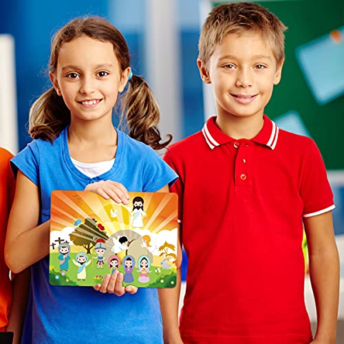 Make an Easter He Lives Sticker Scenes Resurrection Stickers 11 Sets for Kids Indoor Bible Games Activities ceiba tree