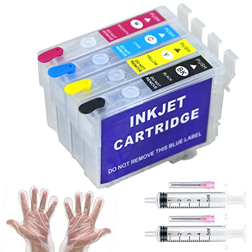 212XL No Chip Remanufactured Ink Cartridge Refillable Ink Cartridges Without Chip & Ink for XP-4100 XP-4105 Sublimation Ink Cartridges Empty Ink