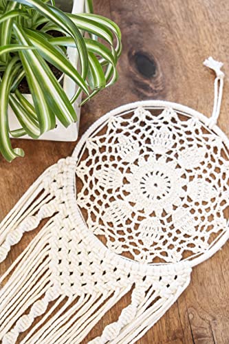 KIMMER 3 in 1 DIY Macrame Kit for Beginners| Wall Hanger | Plant Hanger | Dream Catcher |l Wall Décor |Crafts Adults |Wall Art Home Décor | Woven - WoodArtSupply