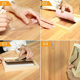 Vumdua 10 Pack Wood Picture Frames for Crafts, Unfinished Wood Photo Frames, Craft Frames Set for Arts Crafts, DIY Painting Projects - for Adults and Vumdua