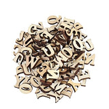 MAGICLULU 50PCS Blank Capital Letter Wood Chips Unfinished Wooden English Alphabet Natural Wooden Capital Letters for DIY Craft Home Decoration (No MAGICLULU
