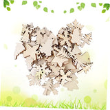 TEHAUX 100PCS Natural Unfinished Wood Slices Christmas Rustic Decor Unfinished Christmas Ornaments Unfinished Wood Crafts Centerpieces Rustic Wood TEHAUX