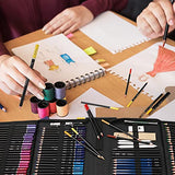 YBLANDEG Drawing and Sketching Colored Pencils Kit 145PCS, Professional Art Supplies Painting Pencils Set, Graphite Charcoal Art Pencils Teens Adults YBLANDEG