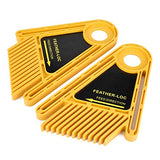 Featherboard for Table Saws, Adjustable Double Feather Board with Plastic Slide Block Gasket and Screws, Professional Multipurpose Table Saw Liccx