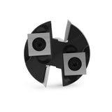 CNC Spoilboard Surfacing Router Bit 1/2" Shank, Slab Flattening Router Bit , 2+2 Flutes Insert Carbide Wood Planer Router Bits, Planing Bit for HOZLY