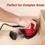 Sander, 200W Compact Electric Sander with 20Pcs Sandpapers & 2Pcs Polishing Pads, 14000 RPM, Hand Sanders with Efficient Dust Collection System for Vistreck