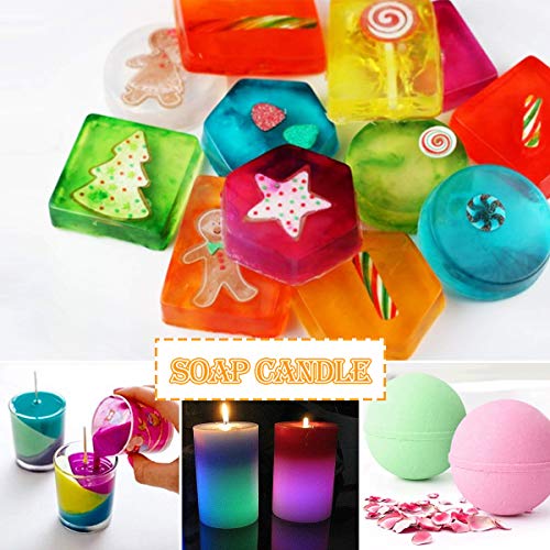 Mica Powder for Epoxy Resin, 32 Colors Dye Epoxy Resin Color Pigment Powder for Lip Gloss, Bath Bombs, Soap Making (5g/0.18oz) SEISSO