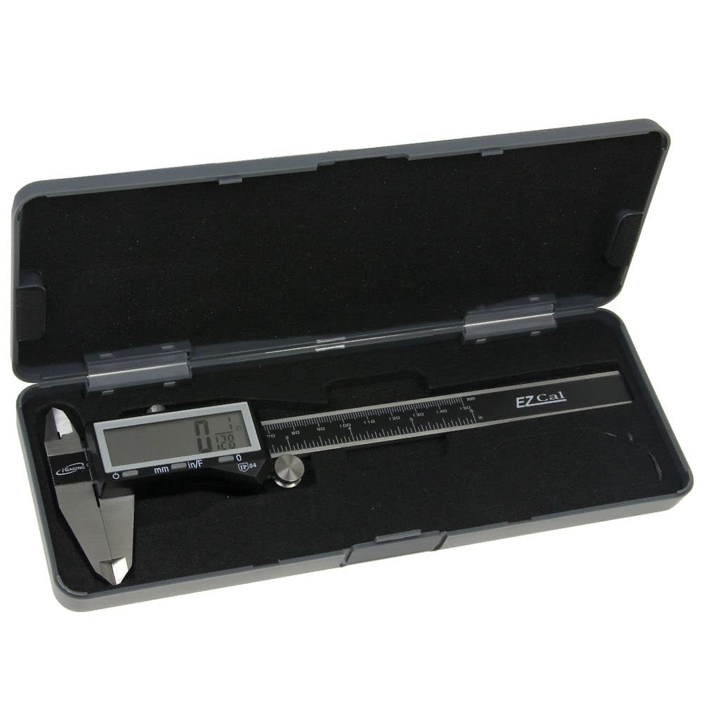 iGaging IP54 Electronic Digital Caliper 0-6" Display Inch/Metric/Fractions Stainless Steel Body iGaging