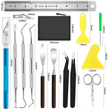 JTIEO Weeding Tools for Vinyl 26Pcs Craft Weeding Tools Kits Cricut Weeding Tool Set Scrapbooking Tools DIY Art Tools Precise Vinyl Weeding Tool Kit JTIEO