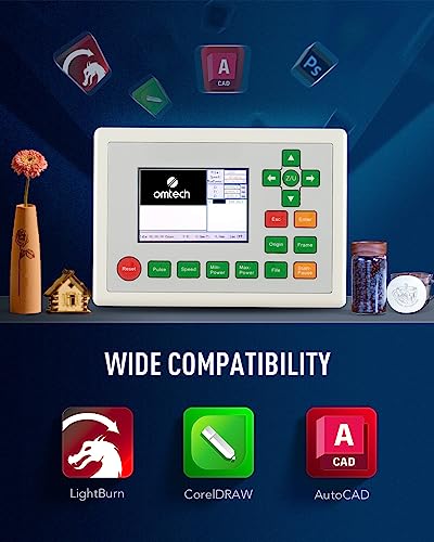 OMTech 80W CO2 Laser Engraver, 20x28 Inch Laser Engraving Machine with Autofocus Autolift 4 Way Pass Air Assist Water Pump, Commercial Laser Cutter OMTech