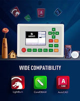 OMTech 100W CO2 Laser Engraver, 20x28 Inch Laser Engraving Machine with 4 Way Pass Through Air Assist Water Pump Wheels, Industrial Laser Cutter OMTech