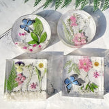 RESINWORLD 8 Pack Deep Round Square Coaster Molds + Upgrade 10 pcs Silicone Coaster Molds Kit Storage Box Mold ResinWorld