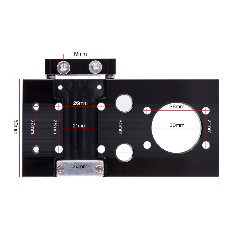 Cloudray C Series CO2 Laser Head Set for Focusing Lens D18 FL38.1& D20 FL50.8/63.5/101.6mm Mirror 25mm for Laser Engraving Cutting Machine Cloudray