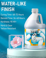INCLY Deep Pour Epoxy Resin 3 Gallon Kit, 2 to 4 Inch Depth Deep Pour Resin, High Gloss & Bubbles Free for Art Craft River Table, Wood Filler, Bar INCLY