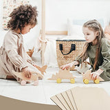 FSWCCK Unfinished Blank Square Wood Pieces, 5 Pack 6mm 1/4" x 12" x 12" Craft Wood, Plywood Board Basswood Sheets, Perfect for DIY Projects, Drawing, FSWCCK