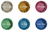 Pigment Mica Powder 12 Colors 10g/0.35oz Mica Powder Set Metallic Effect for Epoxy Resin Kit Color Pigment Soap Making Paint Nail Polish Makeup VITORY