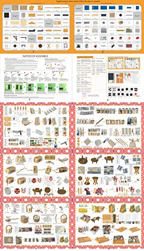 Spilay DIY Miniature Dollhouse Kit with Wooden Furniture,Handmade Japanese Style DIY Dollhouse Kit with Dust Cover & LED,1:24 Scale Creative Room