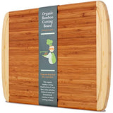 GREENER CHEF 18 Inch Extra Large Bamboo Cutting Board with Lifetime Replacements - Wood XL Cutting Boards for Kitchen - Organic Wooden Butcher Block Greener Chef