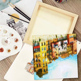 Fireboomoon 6 Pack Square Wood Panels,Unfinished Blank Wooden Canvas Cradled Painting Panel Boards for Craft,Drawing,Painting,Pouring,Wood Burning(8" FIREBOOMOON