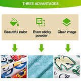 CenDale DTF Transfer Film and Powder Kit - 30 Sheets A4 DTF Film for Sublimation, 14oz White Medium DTF Powder, Direct-to-Film Transfer for Any CenDale