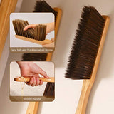 Hand Broom, Dust Brush, Horse Hair Brush with Wood Handle, Duster for Counter, Bench, Car, Furniture, Bed, Woodworking Cleaning Koqkoqyy It's So Good to Be Your Choice