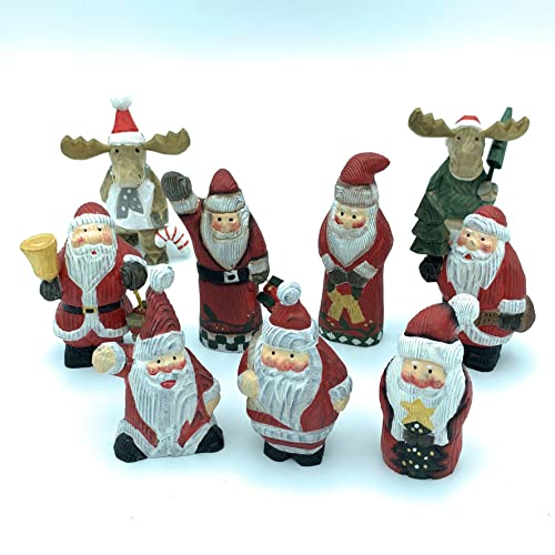 YEEYAYA Cow 3” Wood Sculpture Hand Carved Wood Figurine Wood Statue Room Decor Home Decor Farm Animals Zoo Animals YEEYAYA