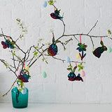 Easter Scratch Art for Kids Bulk, Set of 48 Scratch Art Ornaments, Wooden Stick, & Ribbon, Easter Craft Kit, Unique Teen Easter Basket Stuffers, Cool ArtCreativity