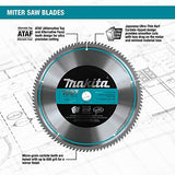 MAKITA 12" X 1" 100T MICRO POLISHED MITER SAW BLADE, A-93734 , Silver Makita