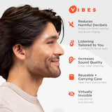 Vibes High Fidelity Ear Plugs - Invisible Earplugs for Music Concerts, Musicians, Motorcycles, Airplanes, Raves, and Work - Noise Reduction and VIBES