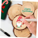 Abaodam 50 Pcs Round Wood Chips Unfinished Wood Slices Unfinished Wood Circles Nativity Crafts for Kids Wood Rounds Flower Pot Decorations Key Decors Abaodam