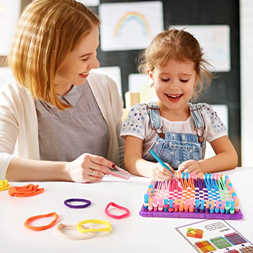 Weaving Loom for Kids - Arts and Crafts for Girls Ages 6-8-12 Potholder Loops Toys for Girls and Adults - Knitting Loom Set Pot Holder Weaving Kits - WoodArtSupply