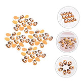 Operitacx 500 Pcs Self-Adhesive Bee Day Wood Miniature Sticker Bees Black Decal Crystal Beads Boy Kids Christmas Toy DIY Mini Beads for Jewelry Operitacx