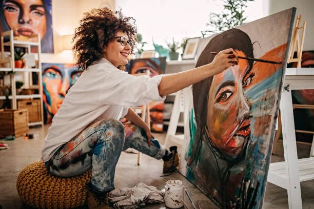 PENTRISTA Acrylic Paints 6 Large Tubes Virbrant Colors 75ml/2.54 oz Non-Toxic Art Supplies for Canvas, Wood, Ceramic, Fabric and Nail Art, PENTRISTA