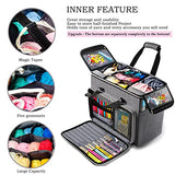 Knitting Bag, Large Yarn Storage Organizer, Crochet Bags and Totes, Yarn Bags for Crocheting, Yarn Holder Case for Knitting Needles, Crochet Hooks, MYBAGZING