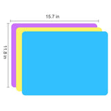 3 Pack Silicone Mat Large Silicone Sheets for Crafts, Resin Casting Molds Mat Silicone Placemat 15.7” x 11.8" TDHDIKE