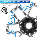 2 Pack LED Garage Lights 180W Deformable 18000LM Close to Ceiling Light Fixtures E26 E27 Screw-in Six Leaf Glow Lighting, Ultra Bright LED Shop Light Luyata