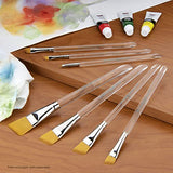 Aqualon Royal & Langnickel Angular Artist Brush Set, 7-Piece Aqualon