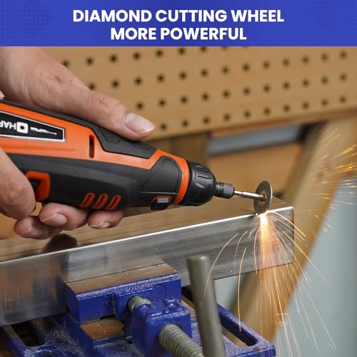 HARDELL Rotary Tool Accessories, 508PCS Power Rotary Tool Bits with 1/8"(3.2mm) Diameter Shanks, Universal Fitment for Sanding, Drilling, Polishing, HARDELL