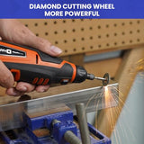 HARDELL Rotary Tool Accessories, 508PCS Power Rotary Tool Bits with 1/8"(3.2mm) Diameter Shanks, Universal Fitment for Sanding, Drilling, Polishing, HARDELL