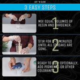 Art ‘N Glow Epoxy Resin for Clear Casting and Coating - 2 Gallon Kit - Perfect for Molds, Crafts, Tumblers, Jewelry, Wood - Food Safe, Bubble Free, Art 'N Glow