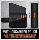 HORUSDY 34-Piece Reciprocating Saw Blades Set, Metal & Woodcutting Saw Blades, Sawzall Blades with Pouch. HORUSDY