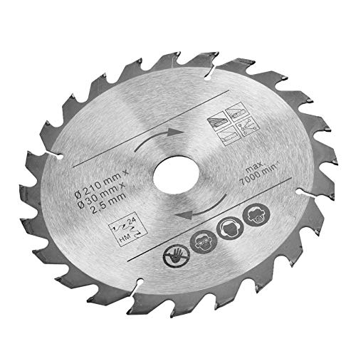 3pcs Circular Saw Blade, 8inch Table Saw Blade Miter Saw Blade 24T 48T 60T TCT Saw Blade Disc 30mm 1.18inch Bore with 7000 RPM Zerone
