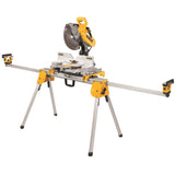 DEWALT Miter Saw Stand, Collapsible and Portable, 40” Beam, Extends up to 10 ft, Holds up to 500 lbs (DWX724),Silver DEWALT