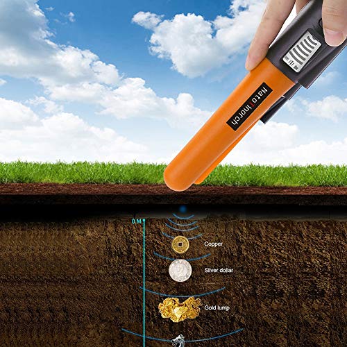 Natotinorch Hand Metal Detector, High Sensitivity Metal Detector with LCD Display&Belt Holster,360°Scanning,All Metal Finder Locating Gold Coin - WoodArtSupply